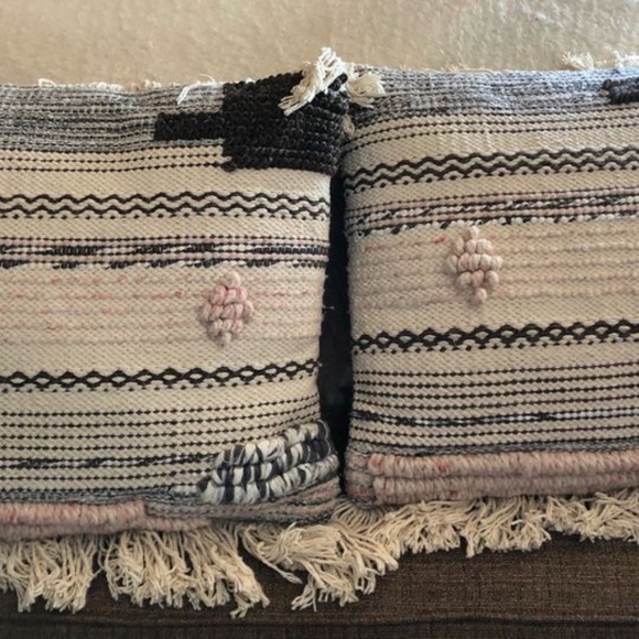 Lucretia Boho Fringe 20-inch Throw Pillow - Picture 1 of 3